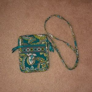 USED ONCE VERA BRADLEY PEACOCK CROSSBODY PURSE